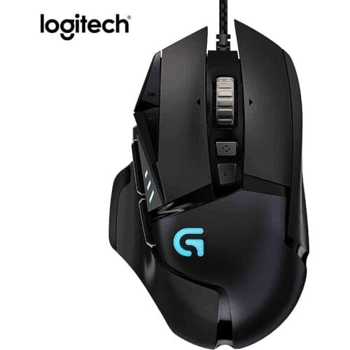 Logitech G502 Wired Gaming Mouse usb Computer Game Mouse for pc Laptop 12000 dpi RGB Light Gamer Profesional Mice Desktop