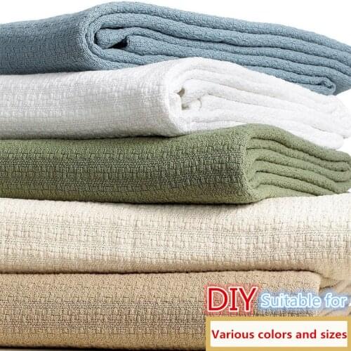 100% Cotton Blanket Bed Sofa Travel Breathable Large Soft Throw Blanket Home Decorative for Summer