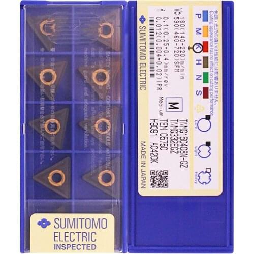 Original Carbide Insert CNC TNMG160408N Stainless Steel Cast Iron Triangular Turning Blade