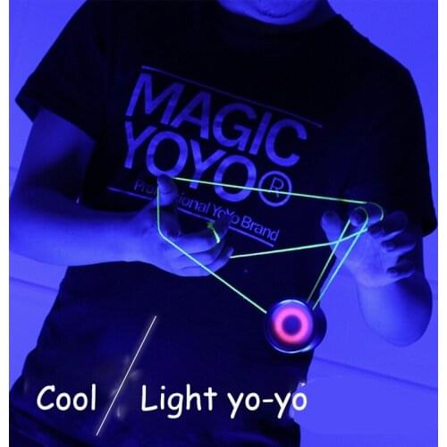 Original MAGICYOYO new release Y02-AURORA cool light metal aurora LED yo-yo classic toy for children