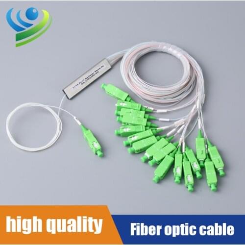 PLC Splitter Stainless steel type 1x32 Mini Fiber Optic Splitter SC/APC Connector