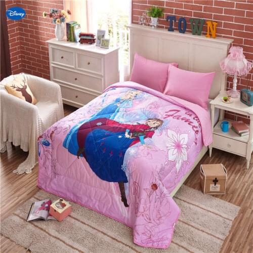Disney Frozen Elsa and Anna Summer Quilts Comforters Bedding Cotton Covers Girls Baby Kids Room Decoration 150*200cm 200*230cm
