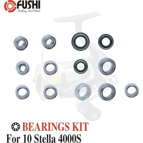Fishing Reel Stainless Steel Ball Bearings Kit For Shimano 10 Stella 4000S 4000XG / 02437 02438 Spinning reels Bearing Kits