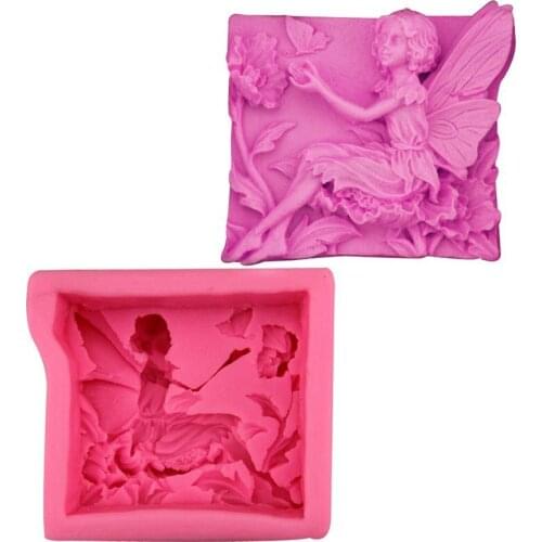 Angel Flower Shape Silicone molds, soap mold candles ,butterfly form for soap ,moulds for soap making wholesale
