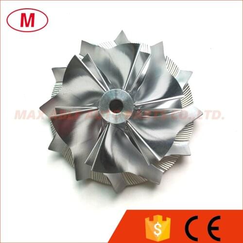TD03 14T Turbocharger Aluminum 2618/Milling compressor wheel/Turbo Billet compressor wheel 39.55/51.00mm 6+6 blades for CTM