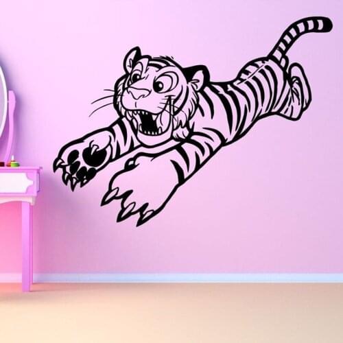 Tiger Cat Wild Poster Removable Wall Stickers for Nursery Kids Room Lovely Wall Decals Bedroom Boys Home Art Sticker Poster L245