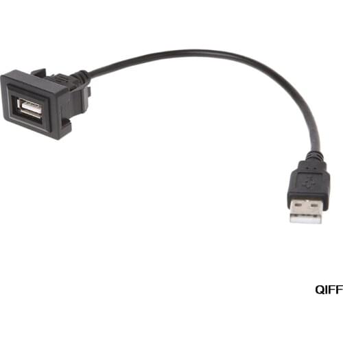 AUX USB Port Cable 12-24V Cord Wire USB Charging Adapter for Toyota Vios/Corolla May06