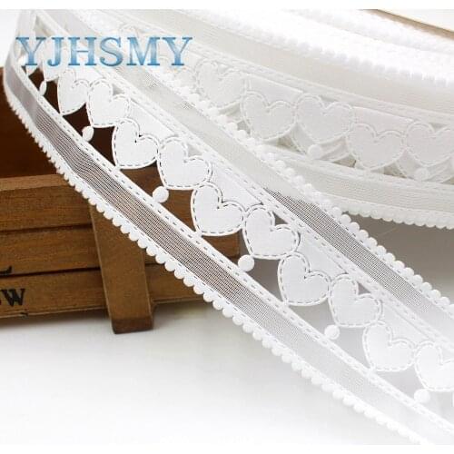 YJHSMY G-18713-604 hot sale 40 mm 10 yards bilateral hollow Flowers satin ribbon, DIY handmade materials,Clothing accessories