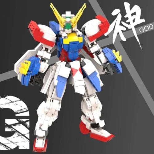 678PCS Mobile Fighter G Gundam GOD GUNDAM DIY Blocks 25cm Toys for Children Gifts Assemble Toys Action Figures Model