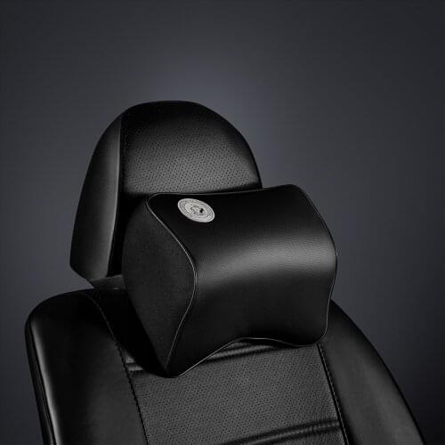 Car Headrest Pillow Car Interior Neck Guard Pillow Memory Cotton Car Styling For Jaguar xf xe x-type xj s-type f-pace XFR XKR