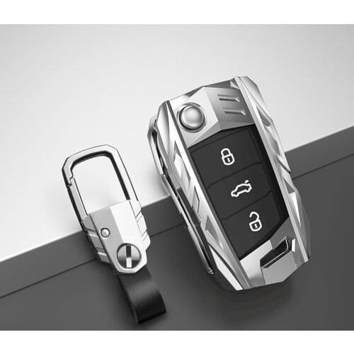 Car Zinc Alloy Key Case Cover For VW Passat B8 CC Polo Tiguan Golf 7 MK4 For Skoda A7 A5 Octavia Superb Yeti Seat Ateca Leon