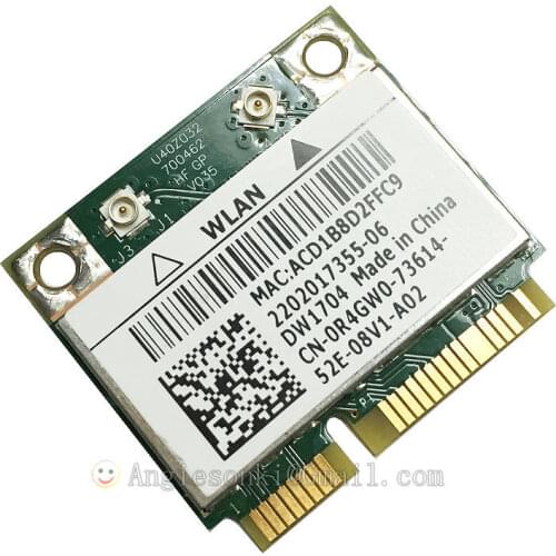 Wireless WIFI BCM943142HM DW1704 + Bluetooth4.0 Mini-PCI WLAN Card For DELL Inspiron 5323 7720 5720 5420 5523 Vostro 3460 3360