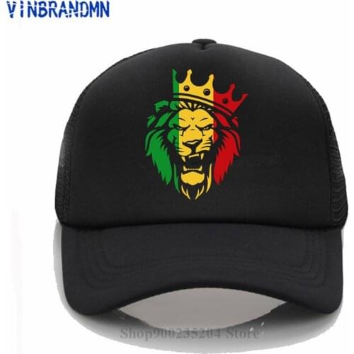 Rasta Lion of Judah Cotton Baseball caps women men Rastafarian Reggae Ethiopian Lion Hipster hats Trend Fashion Valentine Gifts