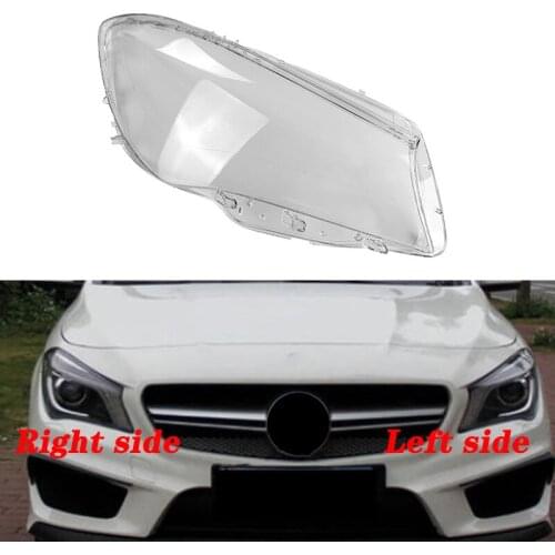 For Mercedes-Benz W117 CLA 2012-2016 Headlight Shell Lamp Shade Transparent Lens Cover Headlight Cover