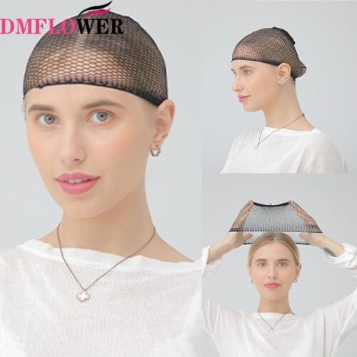 Black mesh wig cap is suitable for making wigs. Large stretchable dome mesh wig cap is used form aking wig accessories.Free gift