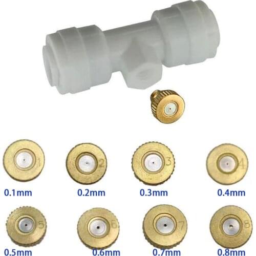 HEMAN Misting Nozzle Kit Fog Nozzles For Patio Misting System Outdoor Cooling System Garden Water Mister