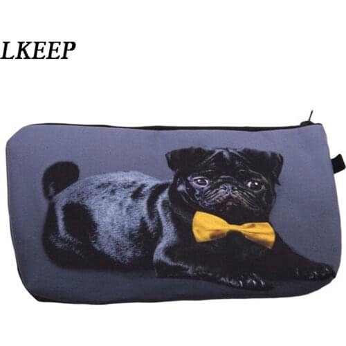 3D Printing Cat Panda Cosmetic Bag Multicolor Pattern Cute Cosmetics Pouches For Travel Ladies Pouches Women Makeup Bags