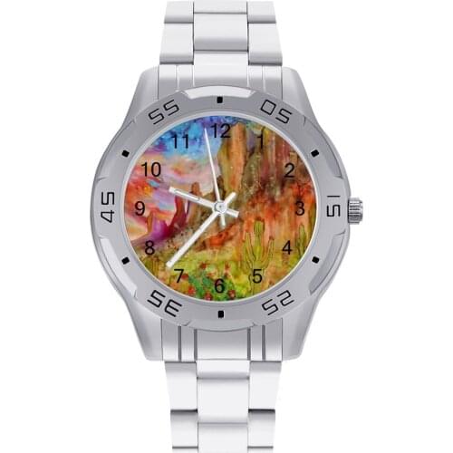 Sun Moon Quartz Watch Photo Vintage Wrist Watch Steel High Quality Sport Ladies Wristwatch