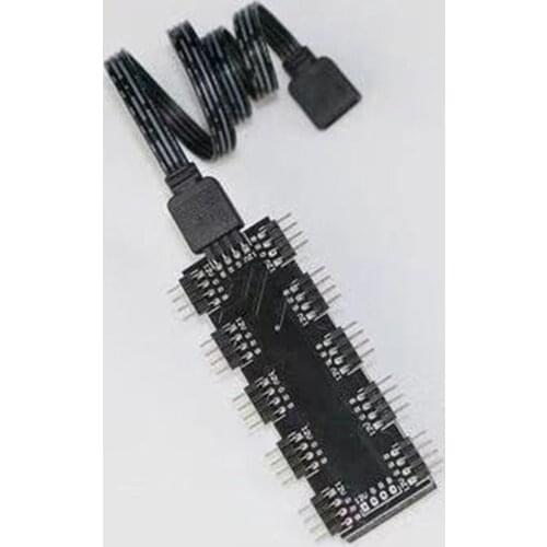 PC MOD Motherboard 12V 4 PIN AURA RGB FAN Light Belt HUB Socket Concentrator for ASUS MSI GIGABYTE Spare Parts