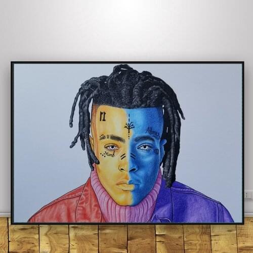Modular Home Decoration Pictures Canvas Painting XXXTentacion Rapper Star Wall Art Nordic Style Printed Poster For Living Room