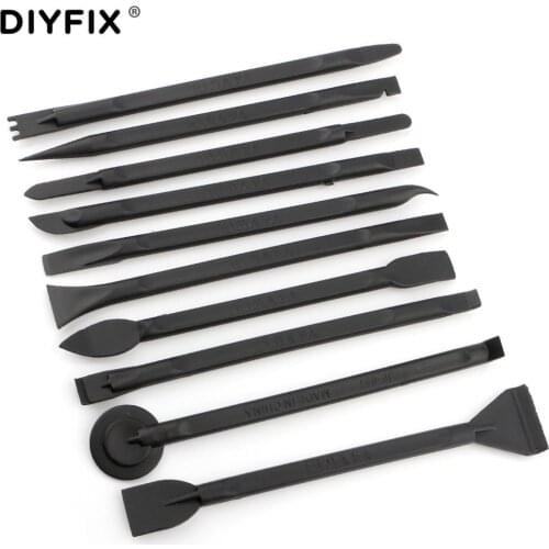 DIYFIX 10PCS Plastic Crowbar Mobile Phone Repair Tool Kit Disassemble Computer Tablet PC Opening Tools