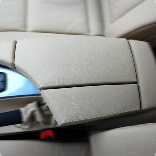 Car Center Console Armrest Pad microfiber leather Protection Trim Cover for BMW 5 Series E60 2004 2005 2006 2007 2008 2009 2010