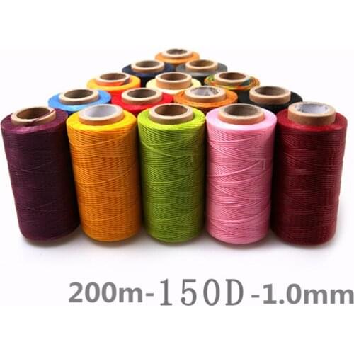 Long Stitching Thread Colorful Leather Sewing Waxed Thread-Practical for LeatherCraft DIY Bookbinding Shoe Repairing Projects