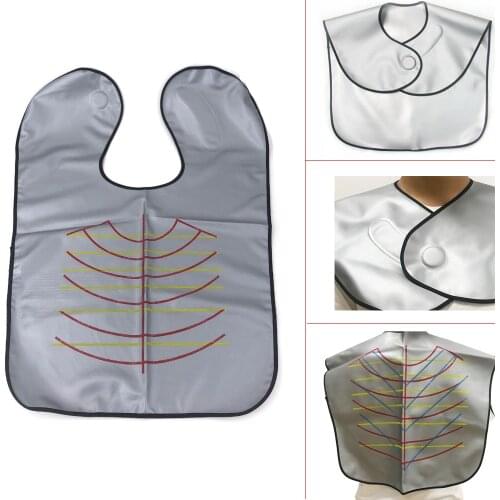 New Silver Professional Barber Waterproof Hair Coloring Shawl Cape Hair Coloring Cape Durable Waterproof Non-Stick Hairdresser