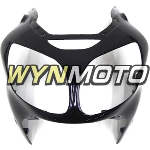 Painted Front Fairing For Kawasaki ZX12R 2000-2001 00 01 ABS Motorbike Bodywork Part Headlight Frame Gloss Black New