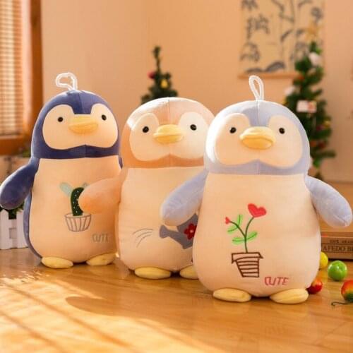 25/40cm Garden Penguin Plush Toys Staffed Cartoon Cute Animals Doll Fat Soft Cotton Plush Toys Kids Birthday Christmas Gift