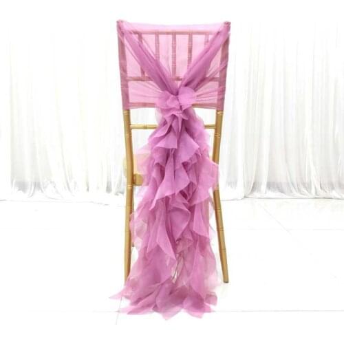 Milk Yarn Chair Article Bending Sashes Hotel Meeting Restaurant for Wedding Events Party Ceremony Decoration