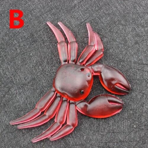 2pcs Lifelike Artificial 7.5cm 7.3g Soft Fishing Lures Crab Bait Fishing Accessory Tool Fake Lures Pesca beach fishing fish