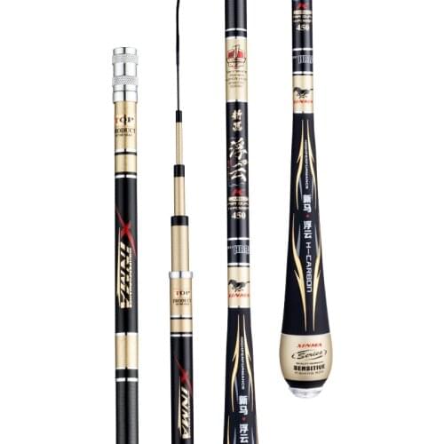 4H 5H 6H Hard Taiwan Fishing Rod Black Pit Carp Fishing Poles Hand Olta Carbon Fiber Fishing Canne De Pesca Fishing Tackle