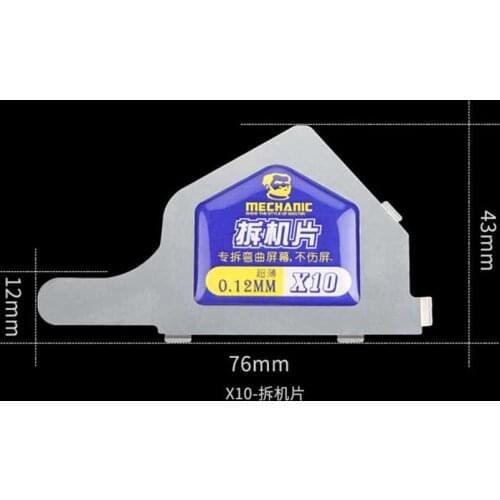 MECHANIC X10 3D Ultra Thin Steel Disassemble Sheet Curved Screen Openning Tool for Mobile Phone Repair Tool