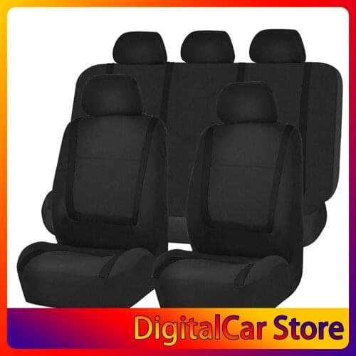 Universal Car Seat Cushion Non-Rolling Up Vehicle Breathable Faux Leather Car Comfortable Non-Slide Stitching Color Seat Cover 9