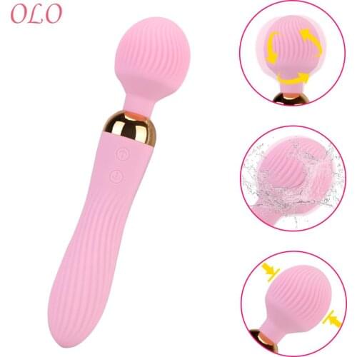 OLO Powerful Dildo Vibrator AV Magic Wand 18 Speeds Clitoris Stimulate Sex Toys For Women Couples Adult Products