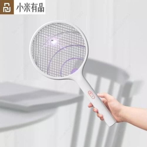Youpin Qualitell 2 In1 Electric Mosquito Swatter Dispeller Portable Mosquito Killer Lamp 3500V USB Charging with Base Bracket