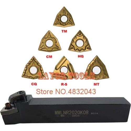1pc MWLNR2020 MWLNR 1616 MWLNR2525 External Turning Tool Holder WNMG Carbide Inserts Lathe Bar CNC Cutting Tools Set