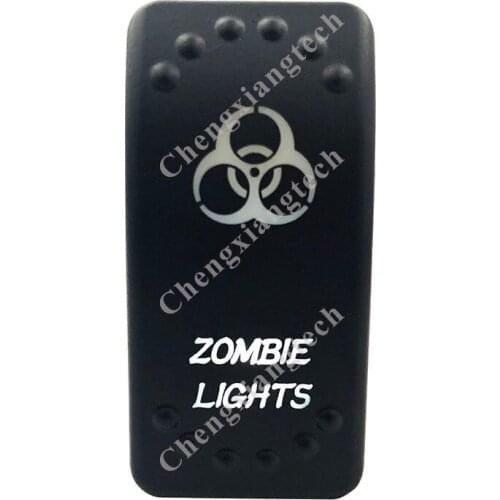 12v/24v Waterproof IP66 Car Boat White Led Light 3 Pin SPST On Off ZOMBIE LIGHTS Rocker Switch Replace for Carling ARB STYLE