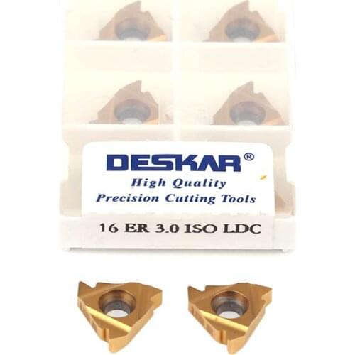 16ER 1.5 ISO 0.75 ISO 16IR 2.0 ISO 3.0 ISO LDA LDC Carbide Insert Threaded Blade CNC Lathe Turning Tool Threading Cutting Insert