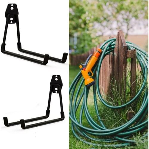 2pcs Water Pipe Holder Hook For Bracket Home Decor Wall Hooks Tube Stand Durable Metal Gardening Supplies Wall Mount Support