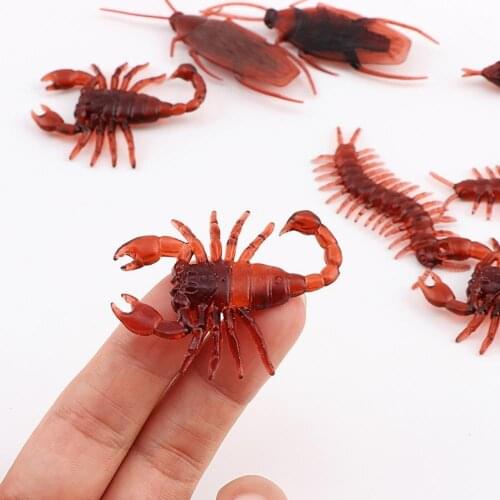 20Pcs Stress-relieving Centipede Toy Vivid Fearful Centipede Scorpion Gecko ToyKids Educational Toys for Children Gifts