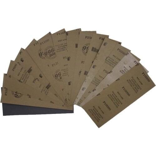 28 Sheets 320 to 10000 Assorted Grit Sandpaper 9 x 3.6 Inch for Wood Furniture Finishing, Metal Sanding and Automotive Polishing