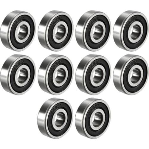 6200ZZ 6200RS Deep Groove Ball Bearing 10mmx30mmx9mm Double Shielded Bearing Steel Bearings 10-Pack