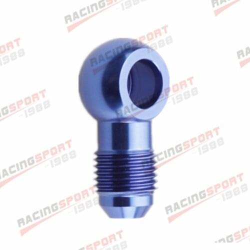 Banjos Adaptor Bolt 3AN AN3 AN-3 To 8.5mm Brake Fitting Aluminum Blue