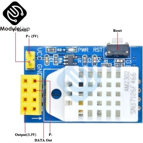 ESP8266 ESP-01S ESP-01 ESP01 DHT22 AM2302 Digital Temperature Humidity Sensor Wifi Module Replace SHT11 SHT15 High Precision