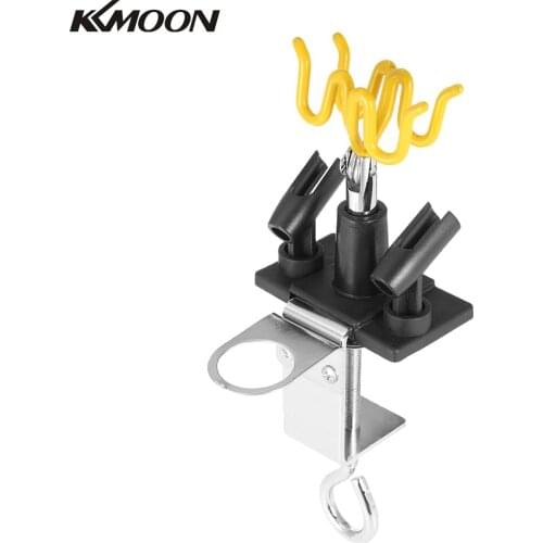 KKmoon Airbrush Holder Holding 4 Clamp-On Mount Table Bench Station Gravity Stand Kit for Air Brush