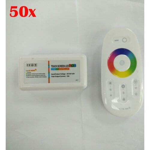 FREE DHL/FEDEX 50sets/lot RGB Controller 2.4G Wireless RF Touch For RGB Led Strip Light Lamp Bulb