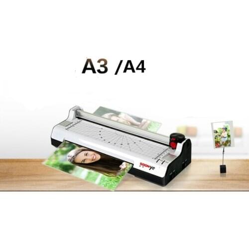 A3 A4 Multi-function 6 in 1 Photo Thermal & Cold Pouch Laminator+Paper Trimmer Paper Cutter Corner Rounder