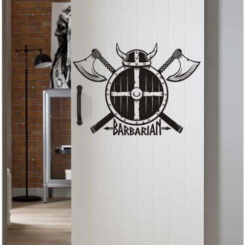 Sea Warrior North Guard Barbarian Sword Wall Decal Wall Sticker Vinyl Wall Art Home Decor Wall Mural